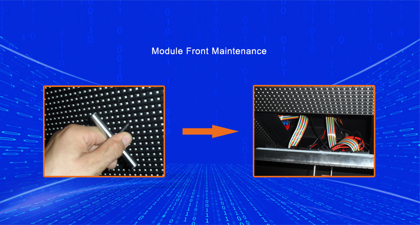 front maintenance led module